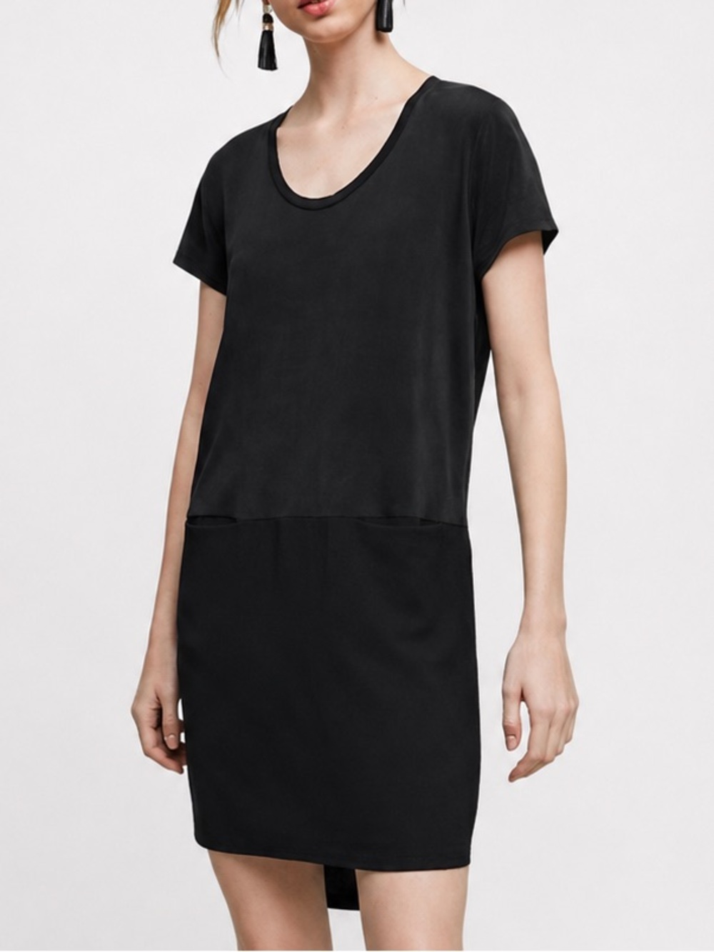Dolan Left Coast Collection Black Pocket Dress